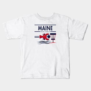 Maine Lobster Disc Golf Kids T-Shirt